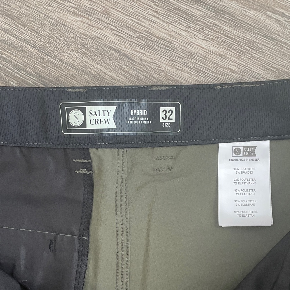 Salty Crew Olive Hybrid Performance Shorts - Picture 2 of 3